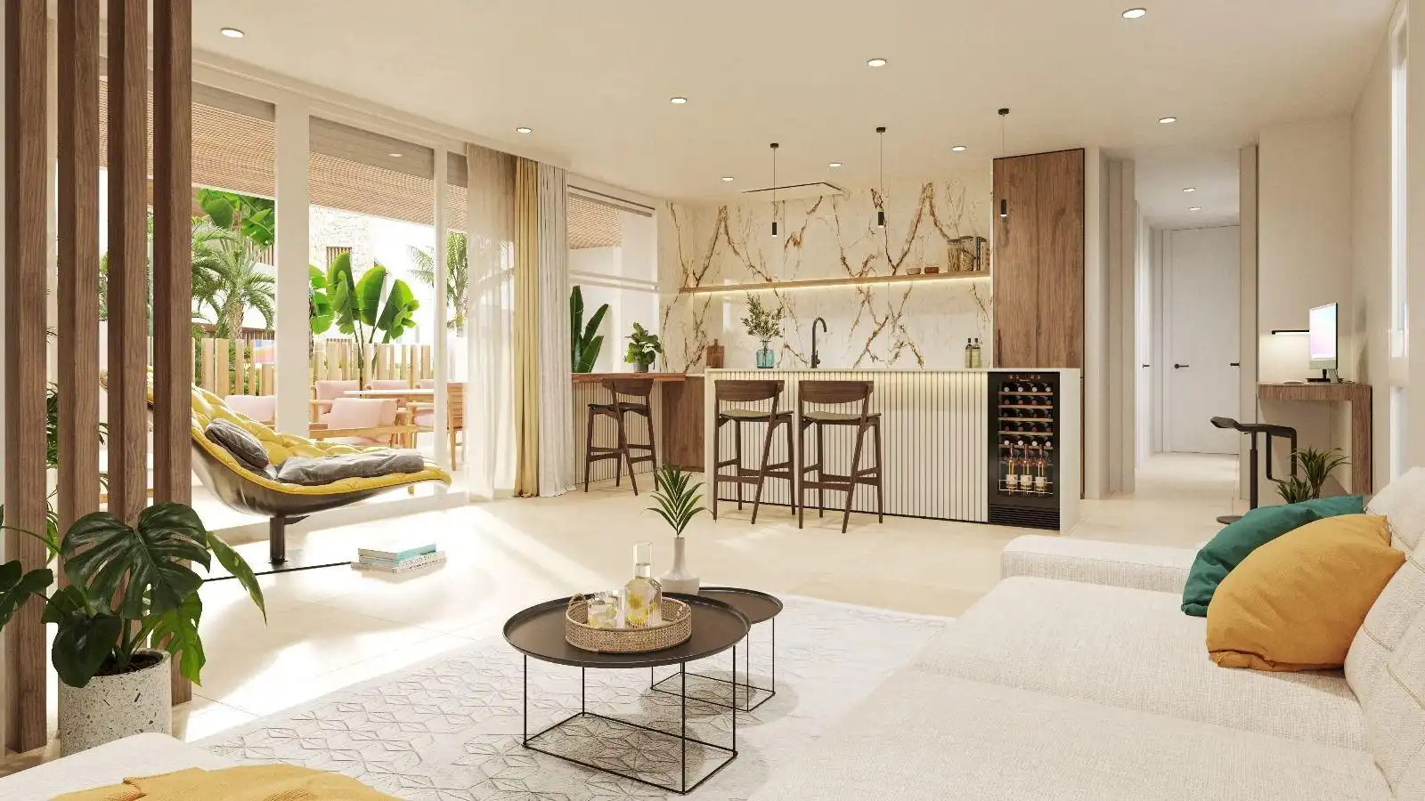 Sala de estar de Apartamento en venta en Pulpí con Jardín privado, Terraza y Balcón