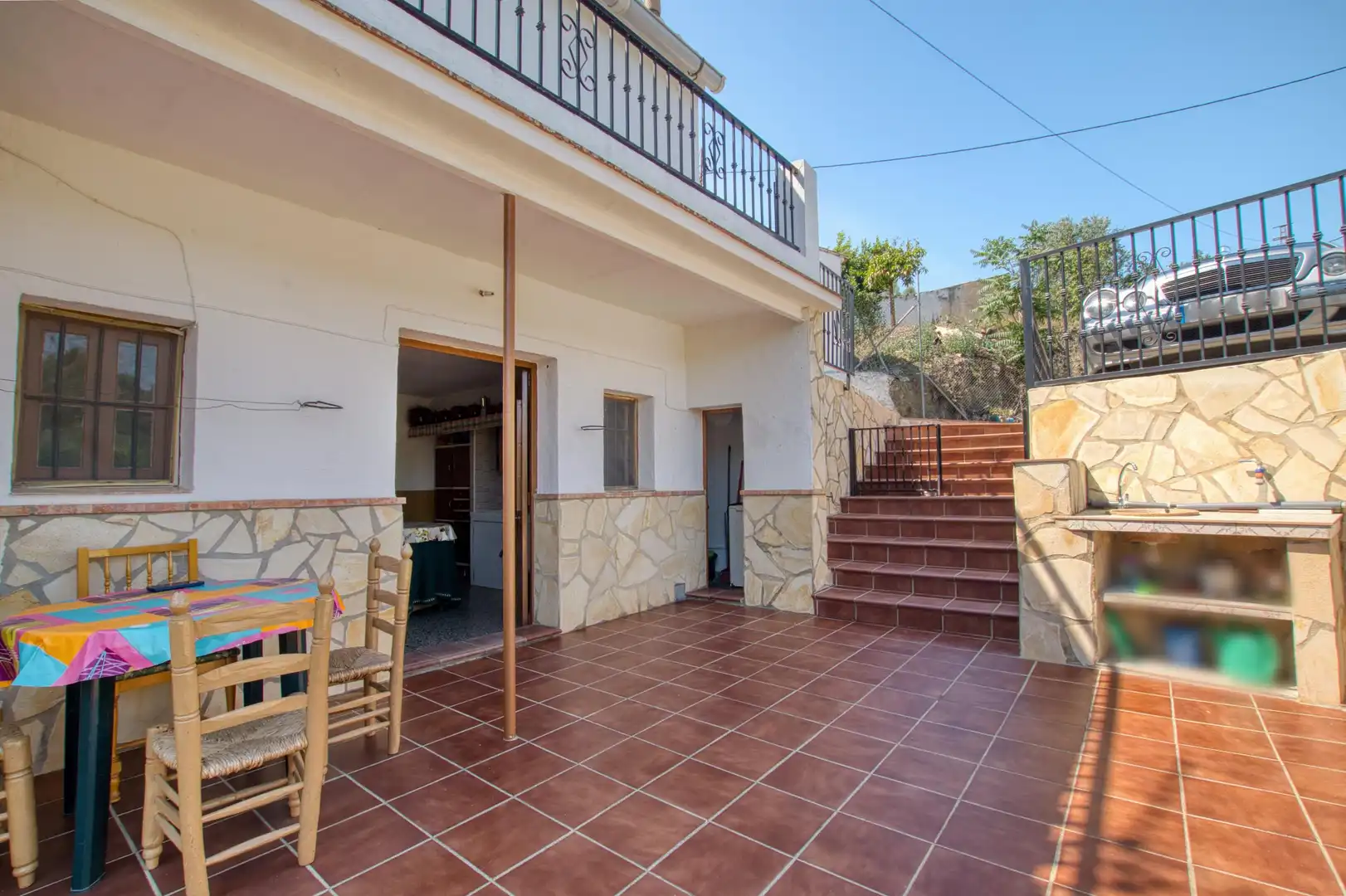 Terrassa de Casa adosada en venda en Canillas de Aceituno amb Jardí privat