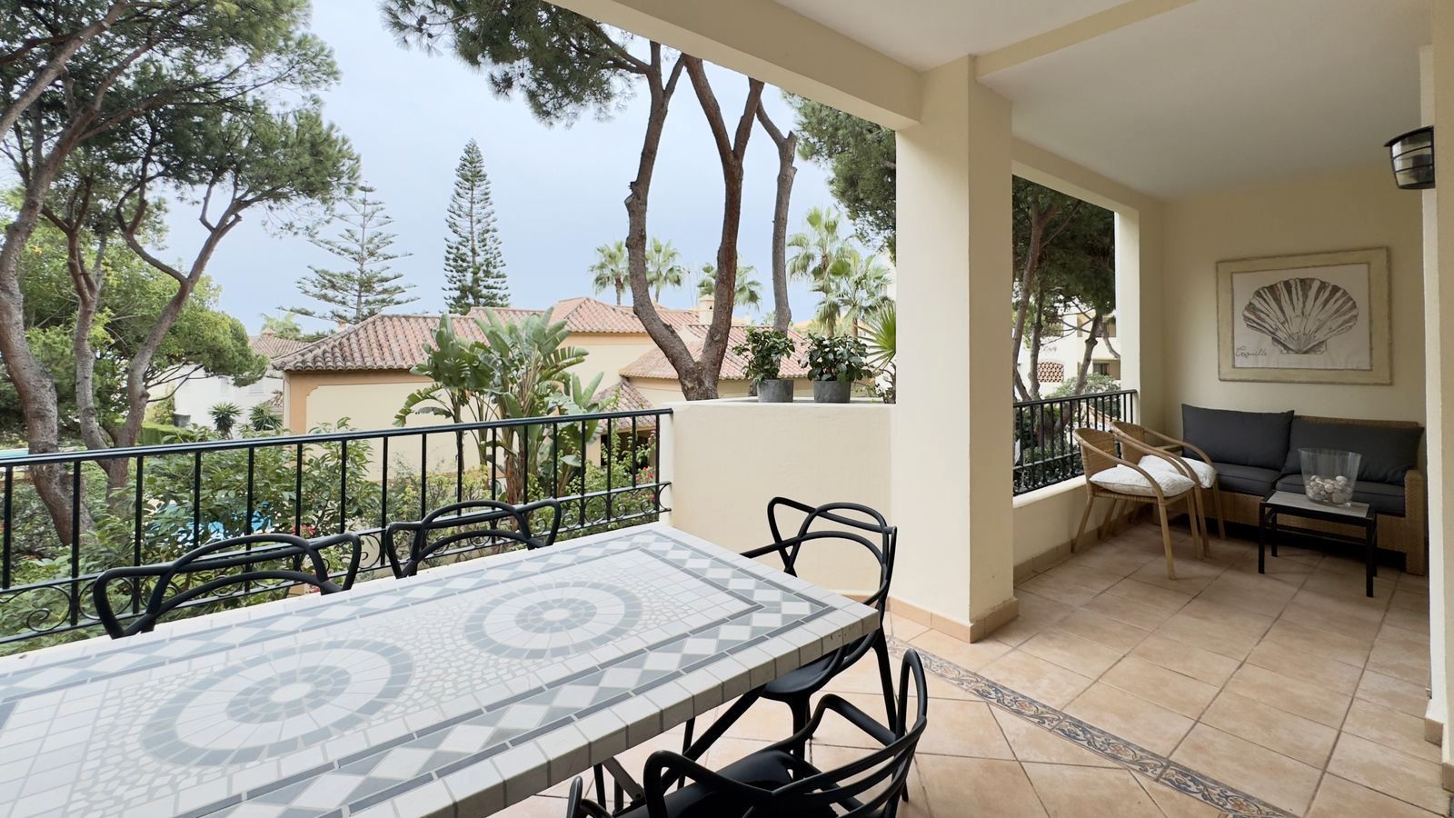 Terrace of Apartment for sale in Marbella  with Air Conditioner, Storage room and Furnished