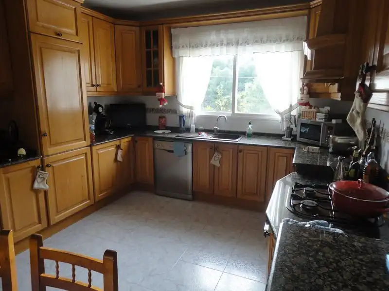 Cocina de Finca rústica en venta en La Nucia con Aire acondicionado, Jardín privado y Terraza