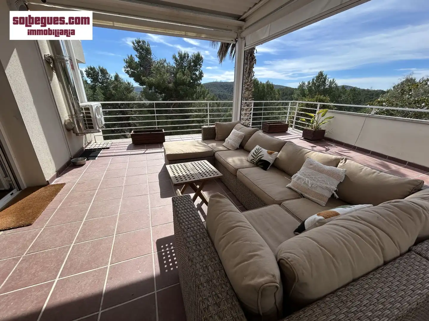 Terraza de Casa o chalet en venta en Begues con Aire acondicionado, Calefacción y Jardín privado