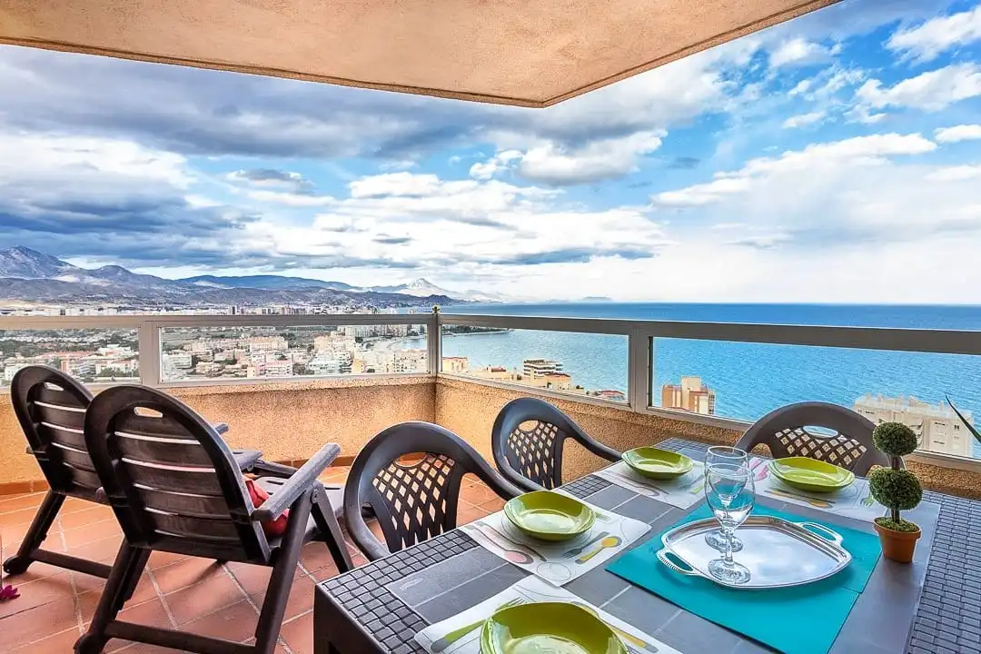 Terrace of Flat for rent in El Campello  with Air Conditioner, Heating and Terrace