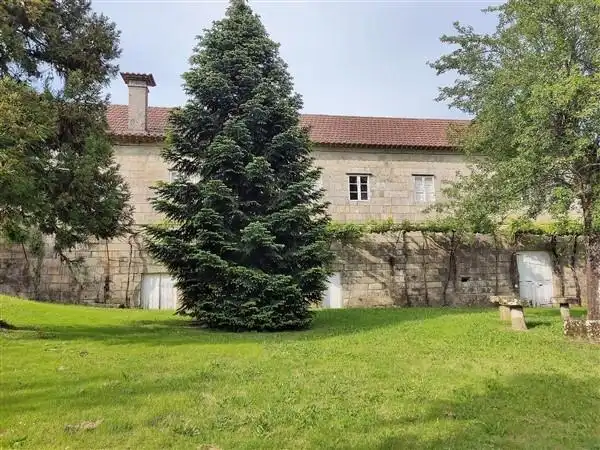 Vista exterior de Finca rústica en venta en A Cañiza   con Calefacción, Jardín privado y Terraza