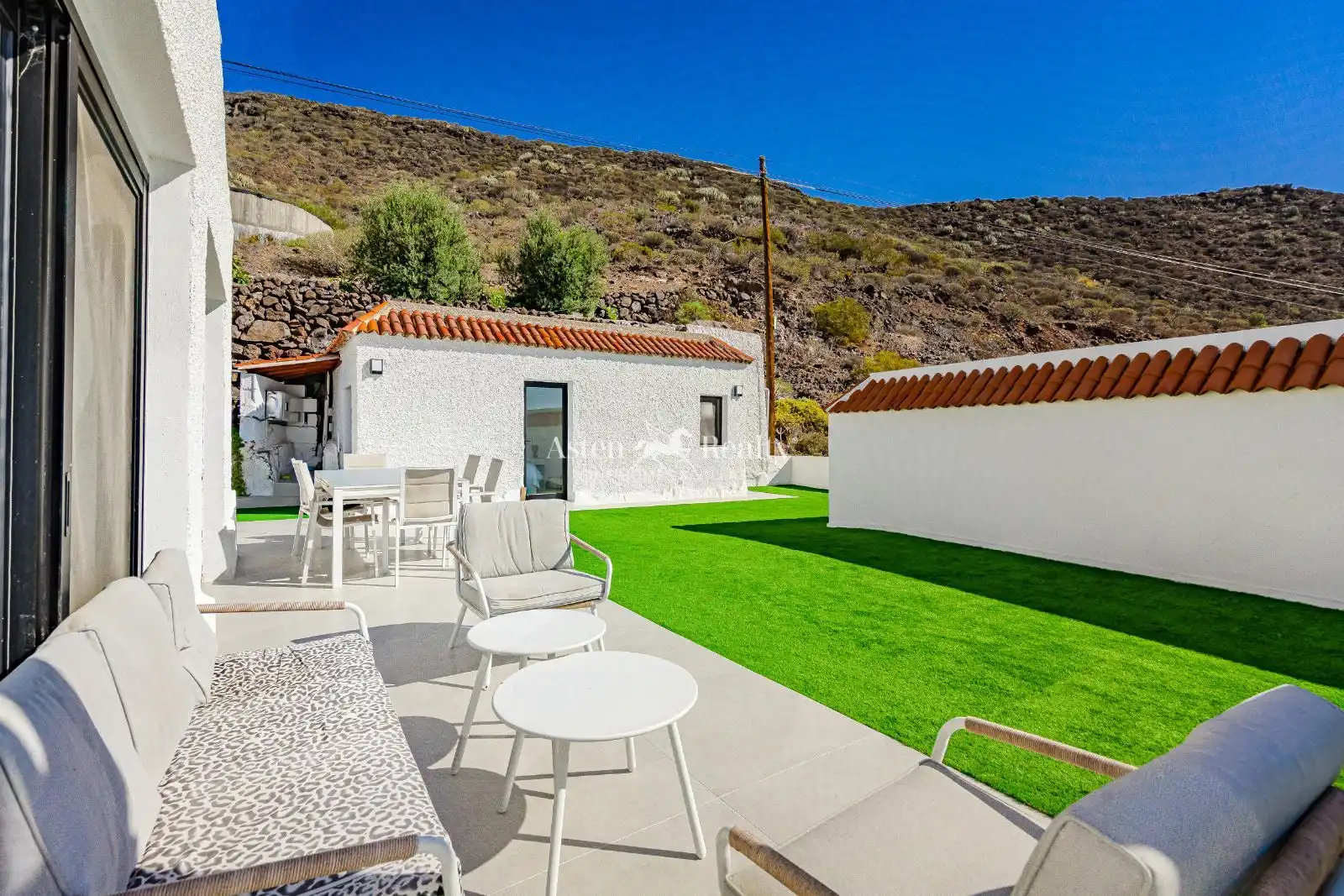 Jardín de Casa o chalet en venta en Santiago del Teide con Aire acondicionado, Terraza y Piscina
