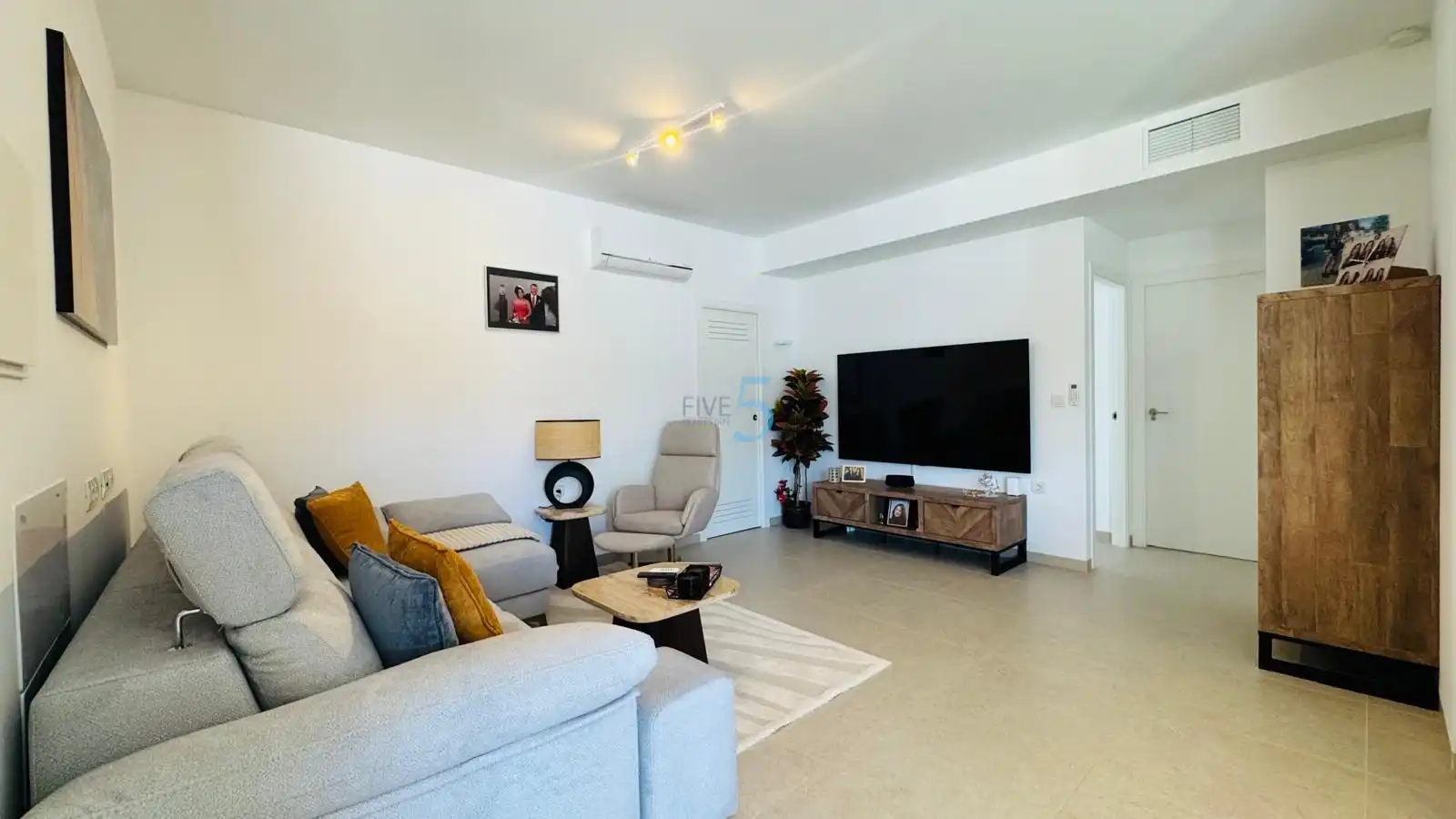 Wohnzimmer von Wohnung zum Verkauf in Santa Pola mit Klimaanlage, Terrasse und Schwimmbad