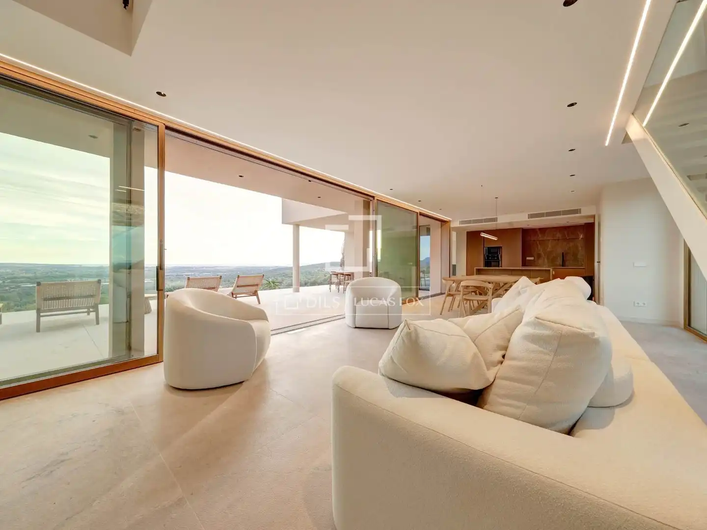 Wohnzimmer von Country house zum Verkauf in  Palma de Mallorca mit Klimaanlage, Heizung und Privatgarten