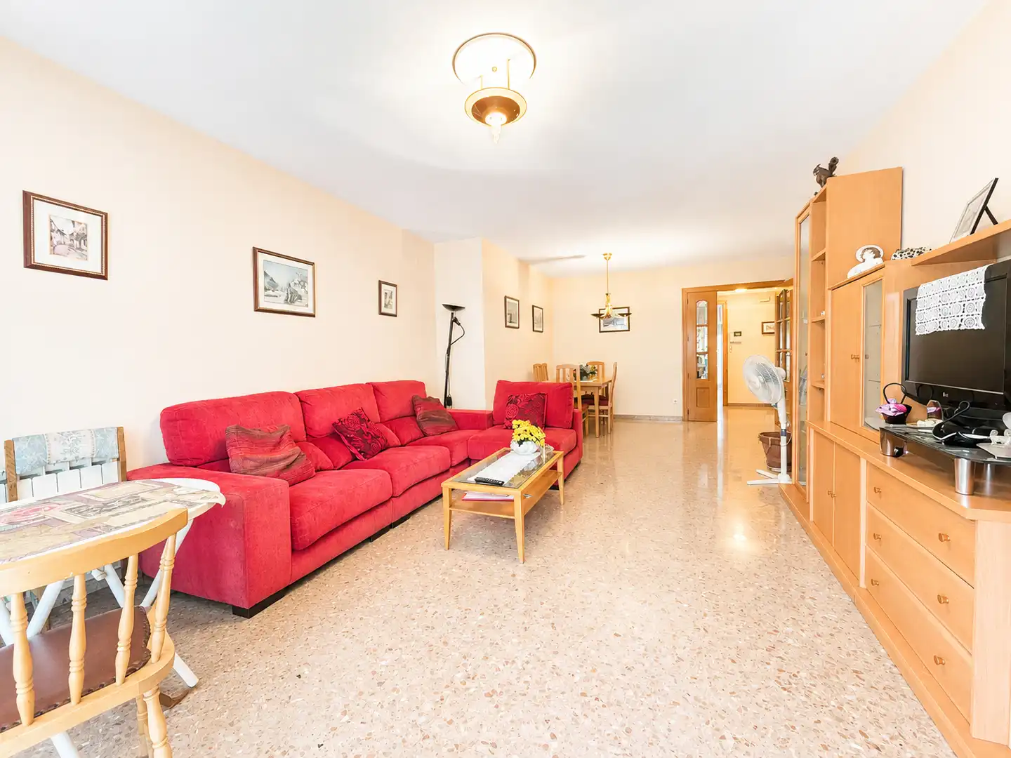 Sala d'estar de Pis en venda en Cerdanyola del Vallès amb Aire condicionat, Calefacció i Balcó