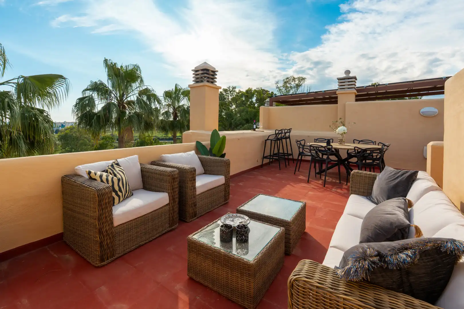 Terraza de Casa adosada en venta en Marbella con Aire acondicionado, Jardín privado y Terraza