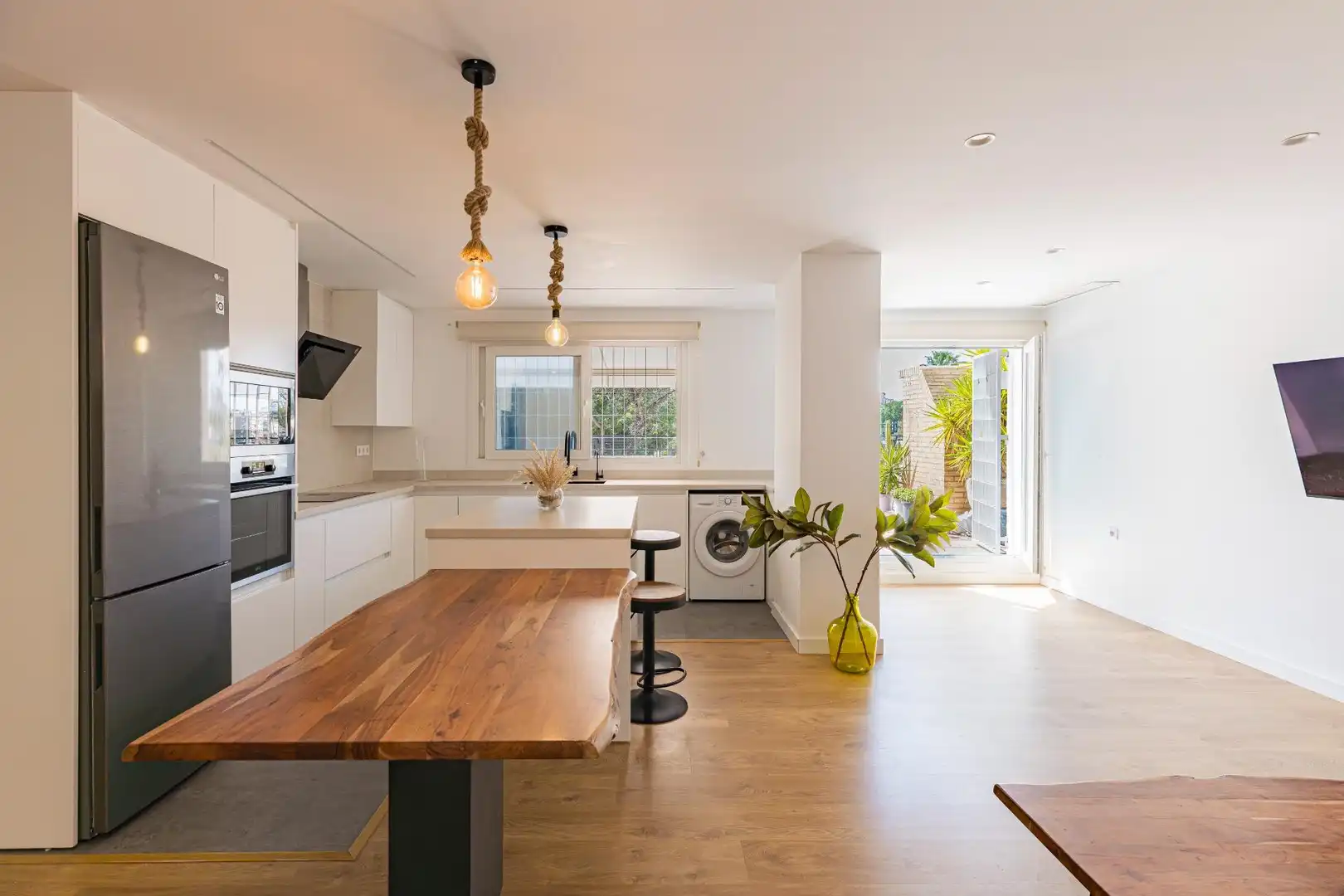 Cocina de Piso de alquiler en Murcia con Aire acondicionado y Terraza