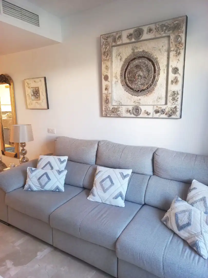 Sala de estar de Casa adosada en venta en Vélez-Málaga con Aire acondicionado, Terraza y Trastero