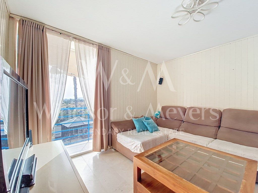 Living room of Flat for sale in Eivissa  with Air Conditioner, Private garden and Furnished