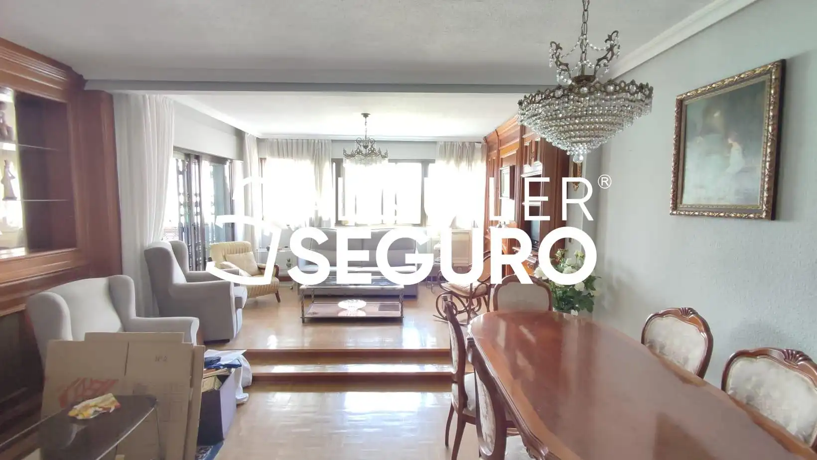 Sala de estar de Piso de alquiler en Madrid con Calefacción, Terraza y Amueblado