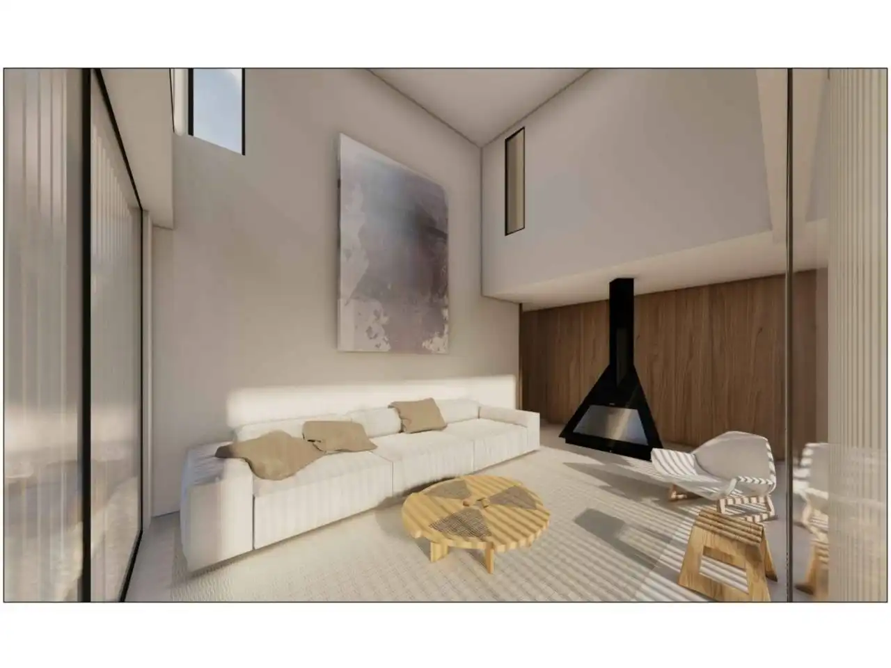 Sala de estar de Casa o chalet en venta en Sant Cugat del Vallès con Aire acondicionado, Calefacción y Jardín privado