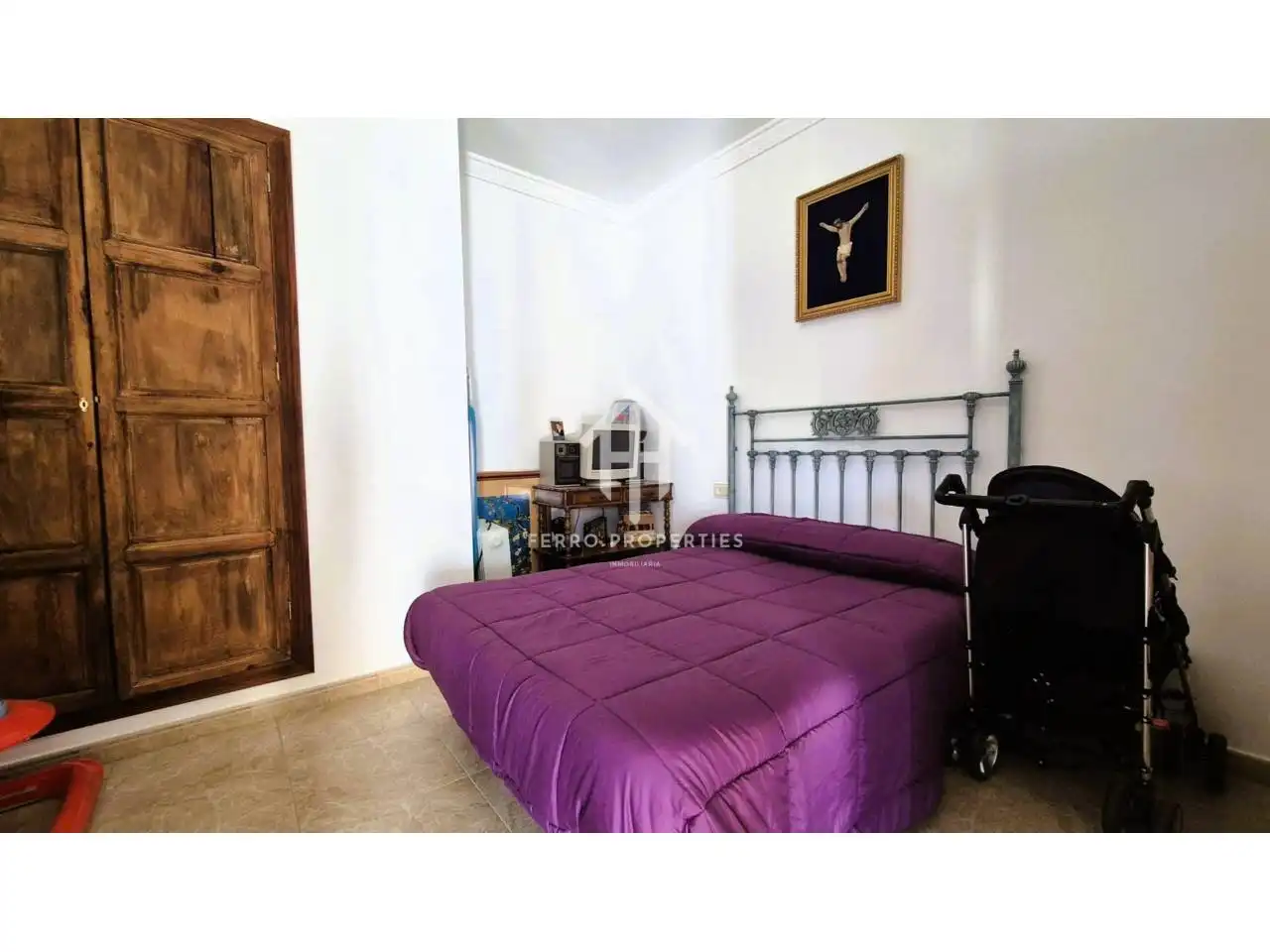 Dormitori de Casa o xalet en venda en Algarinejo amb Jardí privat, Terrassa i Moblat