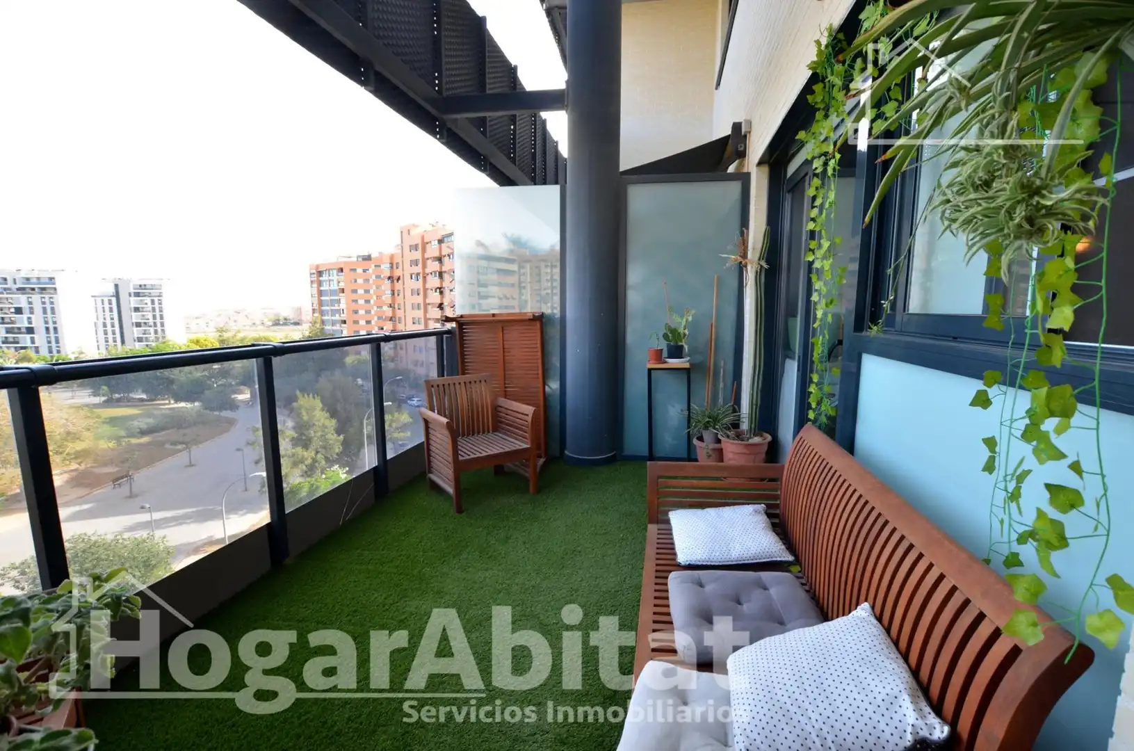 Terraza de Piso en venta en Alicante / Alacant con Aire acondicionado, Calefacción y Jardín privado