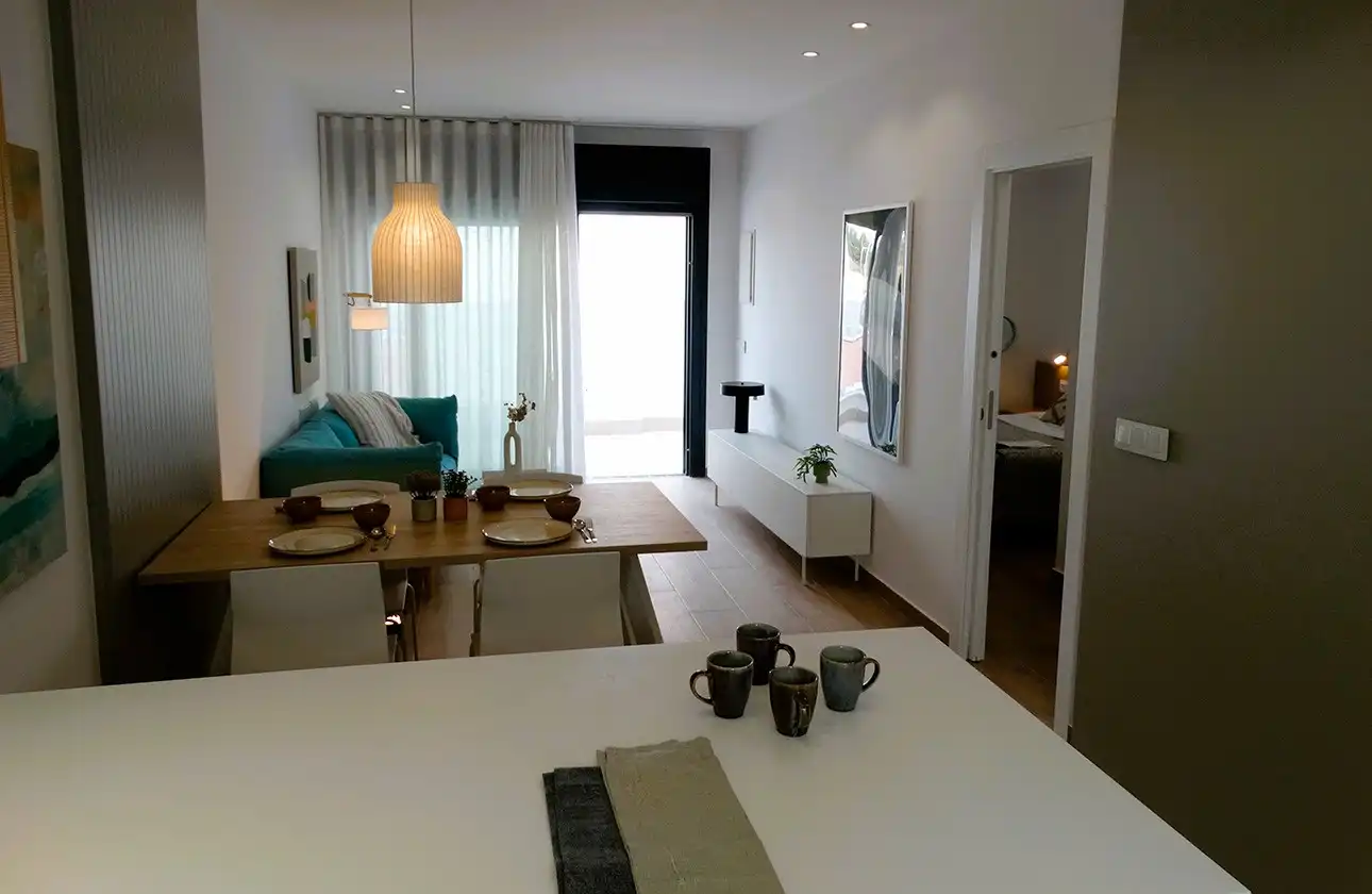 Sala de estar de Apartamento en venta en Pilar de la Horadada con Aire acondicionado, Calefacción y Terraza