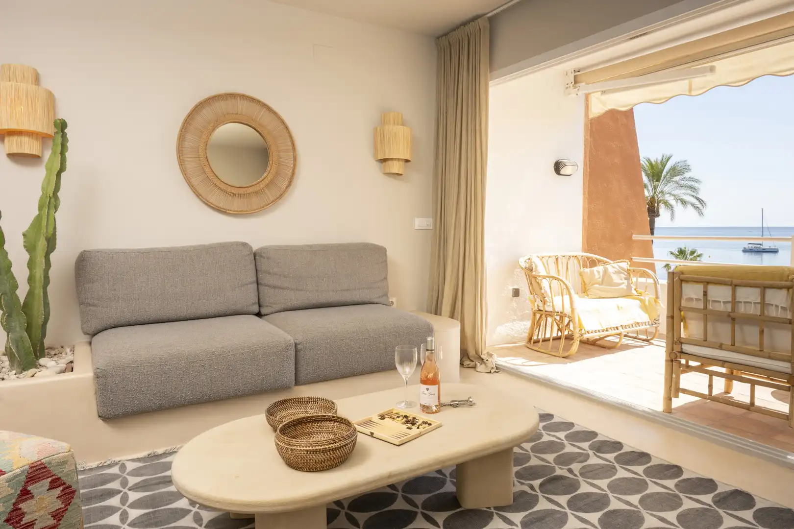 Sala d'estar de Apartament en venda en Jávea / Xàbia amb Aire condicionat, Terrassa i Piscina
