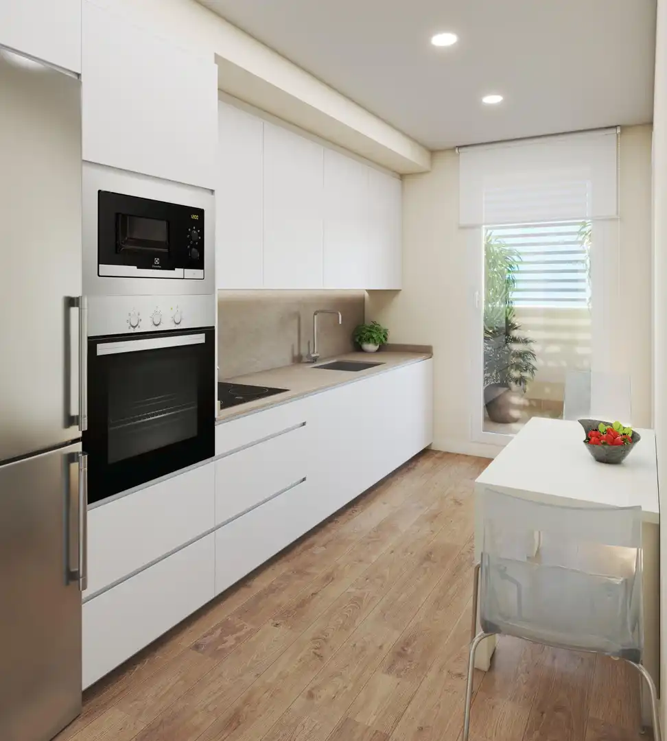 Cocina de Piso en venta en Zaragoza con Calefacción, Jardín privado y Trastero
