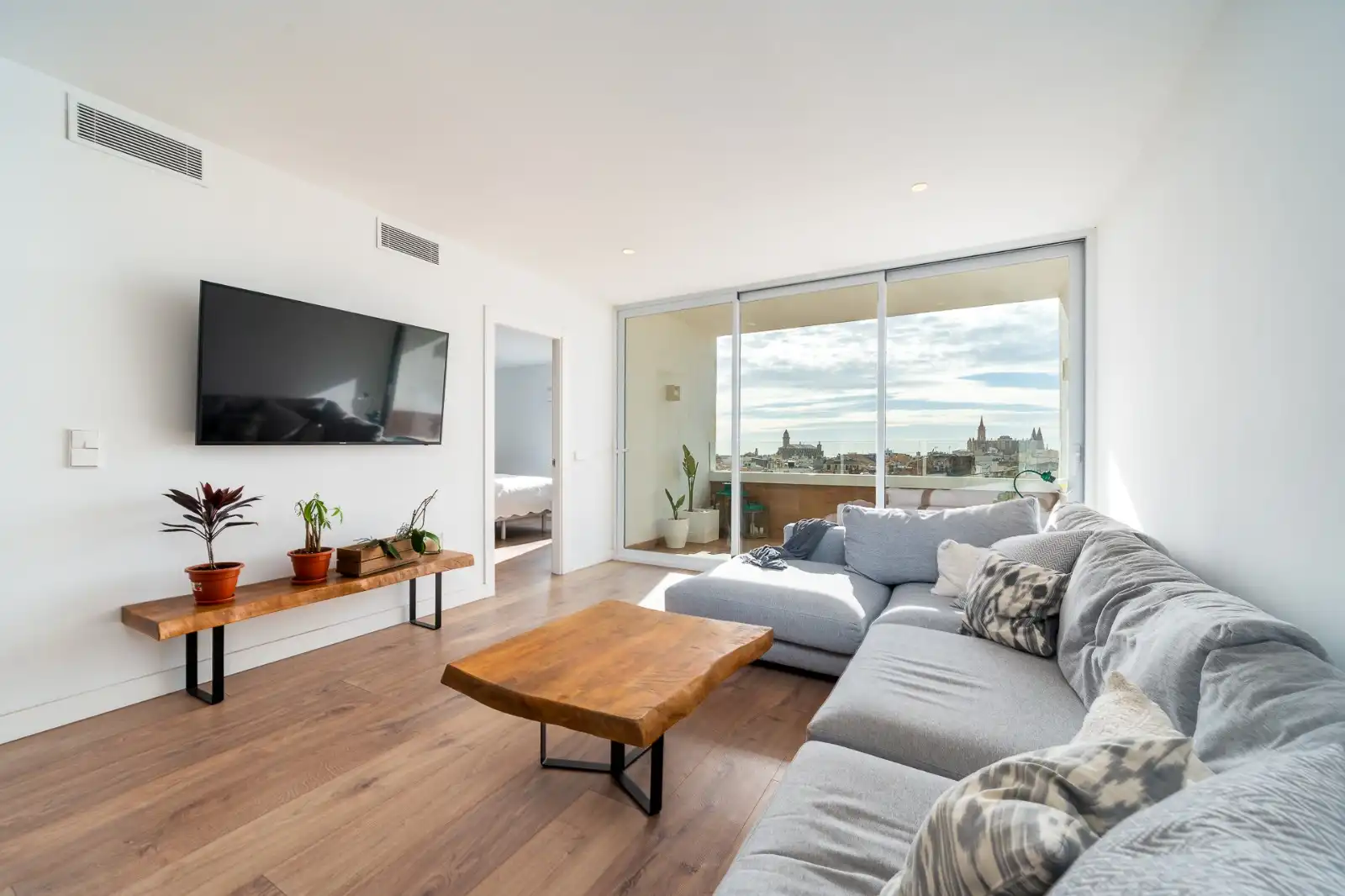 Living room of Apartments for sale in  Palma de Mallorca  with Air Conditioner and Balcony
