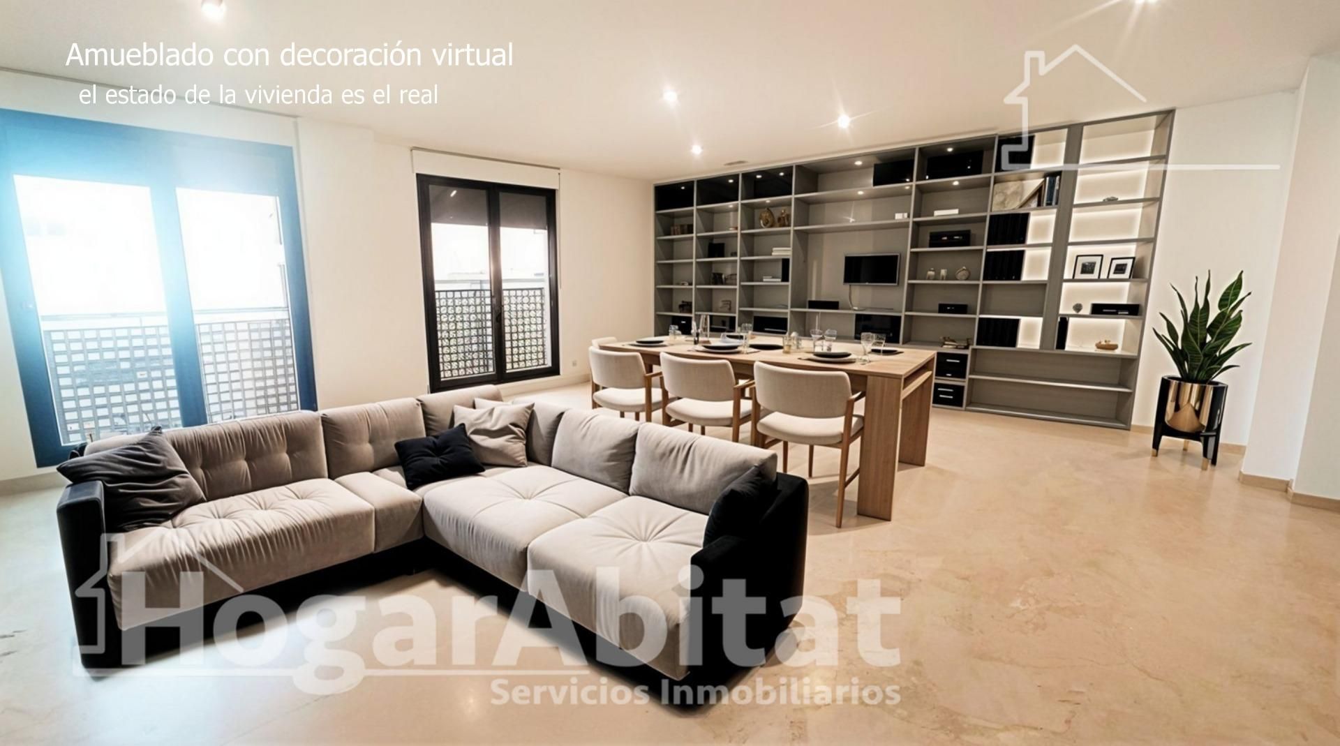 Sala d'estar de Àtic en venda en Gandia amb Aire condicionat, Calefacció i Terrassa