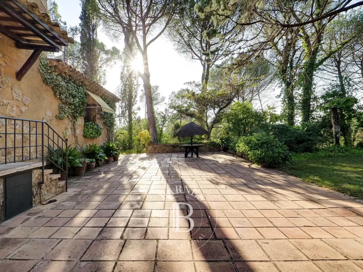 Jardí de Finca rústica en venda en Caldes de Malavella amb Calefacció, Piscina i Internet