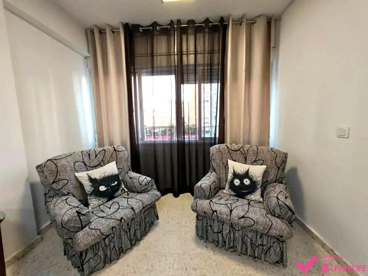 Sala de estar de Piso para compartir en Sevilla con Amueblado