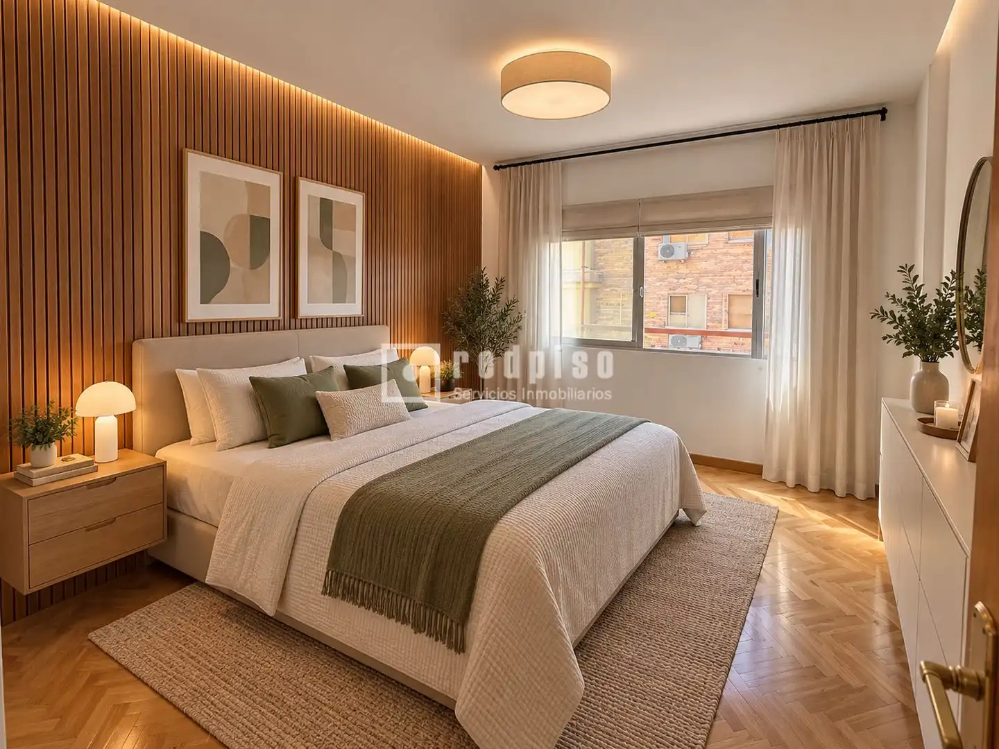 Schlafzimmer von Wohnung zum Verkauf in Madrid mit Heizung, Parkett und Terrasse