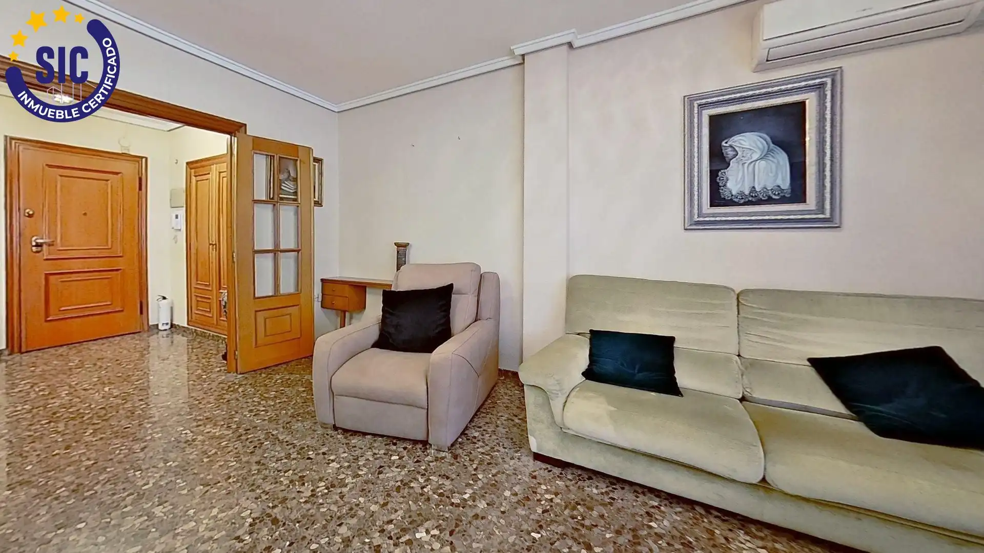 Sala de estar de Piso en venta en Valencia con Aire acondicionado, Calefacción y Balcón
