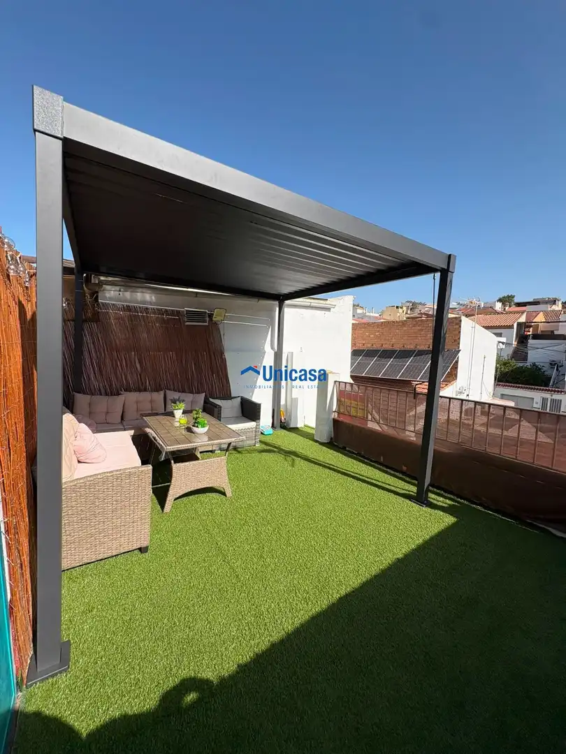 Terraza de Casa adosada en venta en Málaga