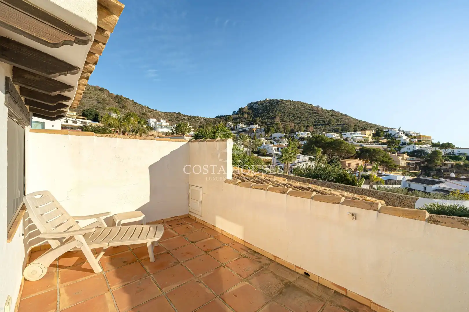 Terrassa de Casa o xalet en venda en Moraira amb Aire condicionat, Calefacció i Jardí privat