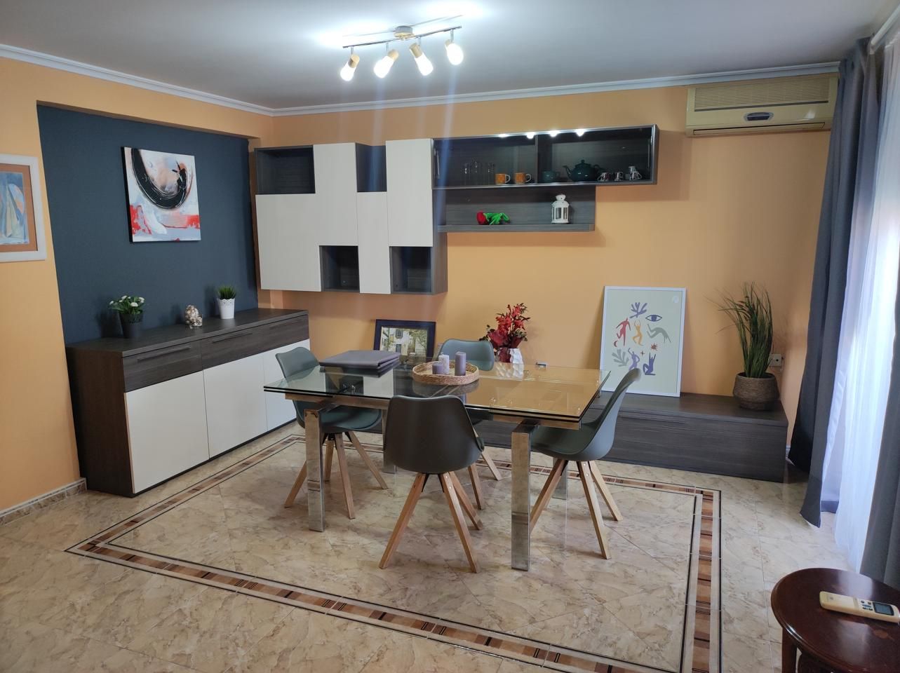 Dining room of Flat to rent in Moncada  with Air Conditioner, Terrace and Furnished