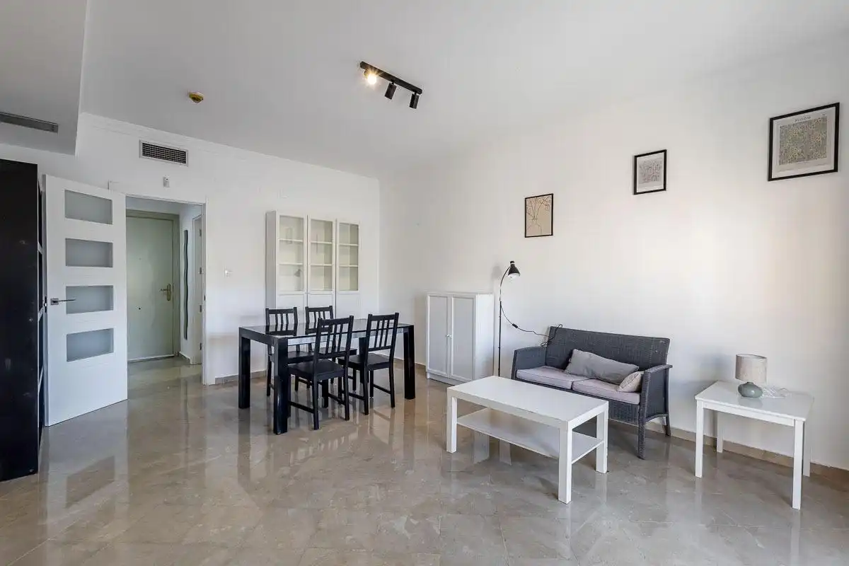Living room of Flat for rent in Granada  with Air Conditioner and Community pool