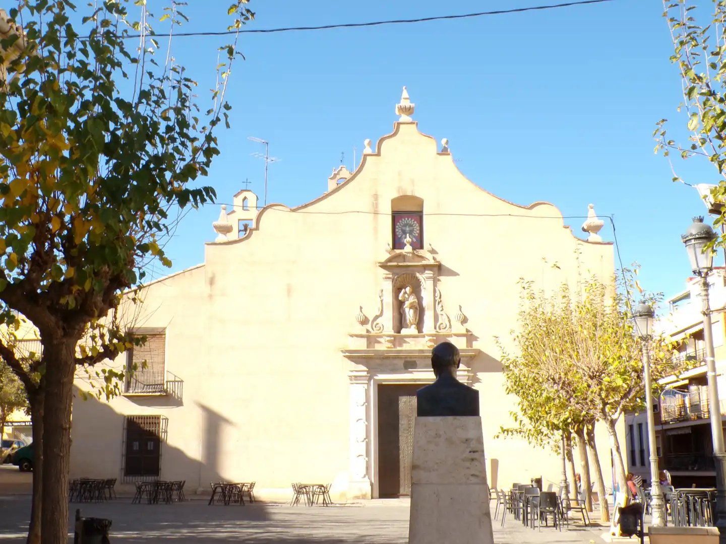 Vista exterior de Casa adosada en venta en Godella con Jardín privado