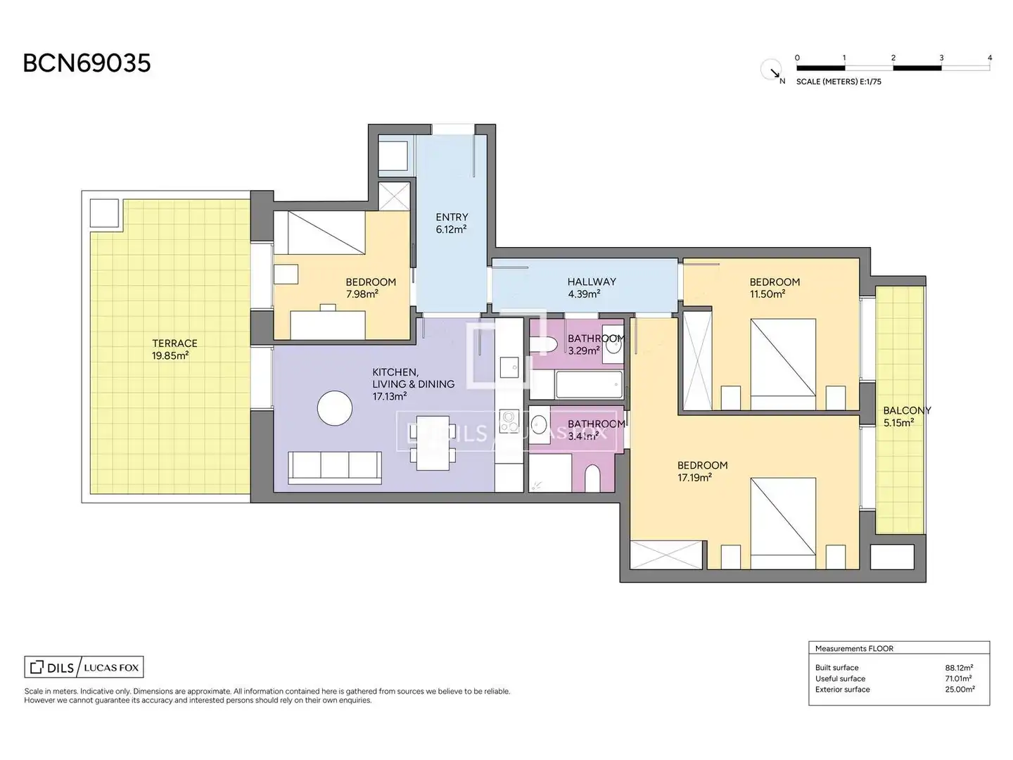 Piso en venta en Barcelona con Aire acondicionado, Parquet y Terraza