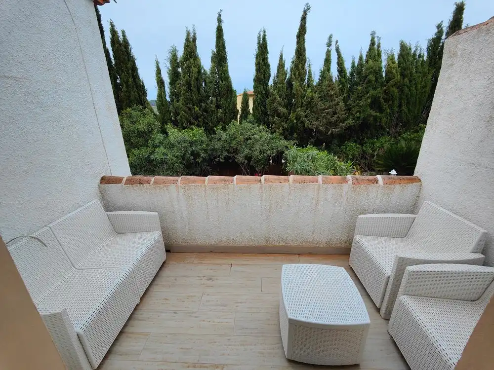 Jardí de Casa adosada en venda en Gata de Gorgos amb Aire condicionat, Calefacció i Jardí privat