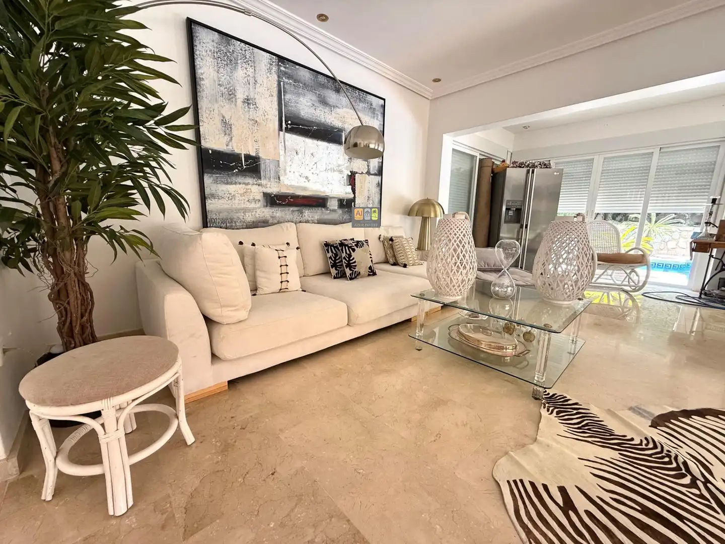 Sala d'estar de Casa o xalet en venda en La Nucia amb Aire condicionat, Calefacció i Jardí privat