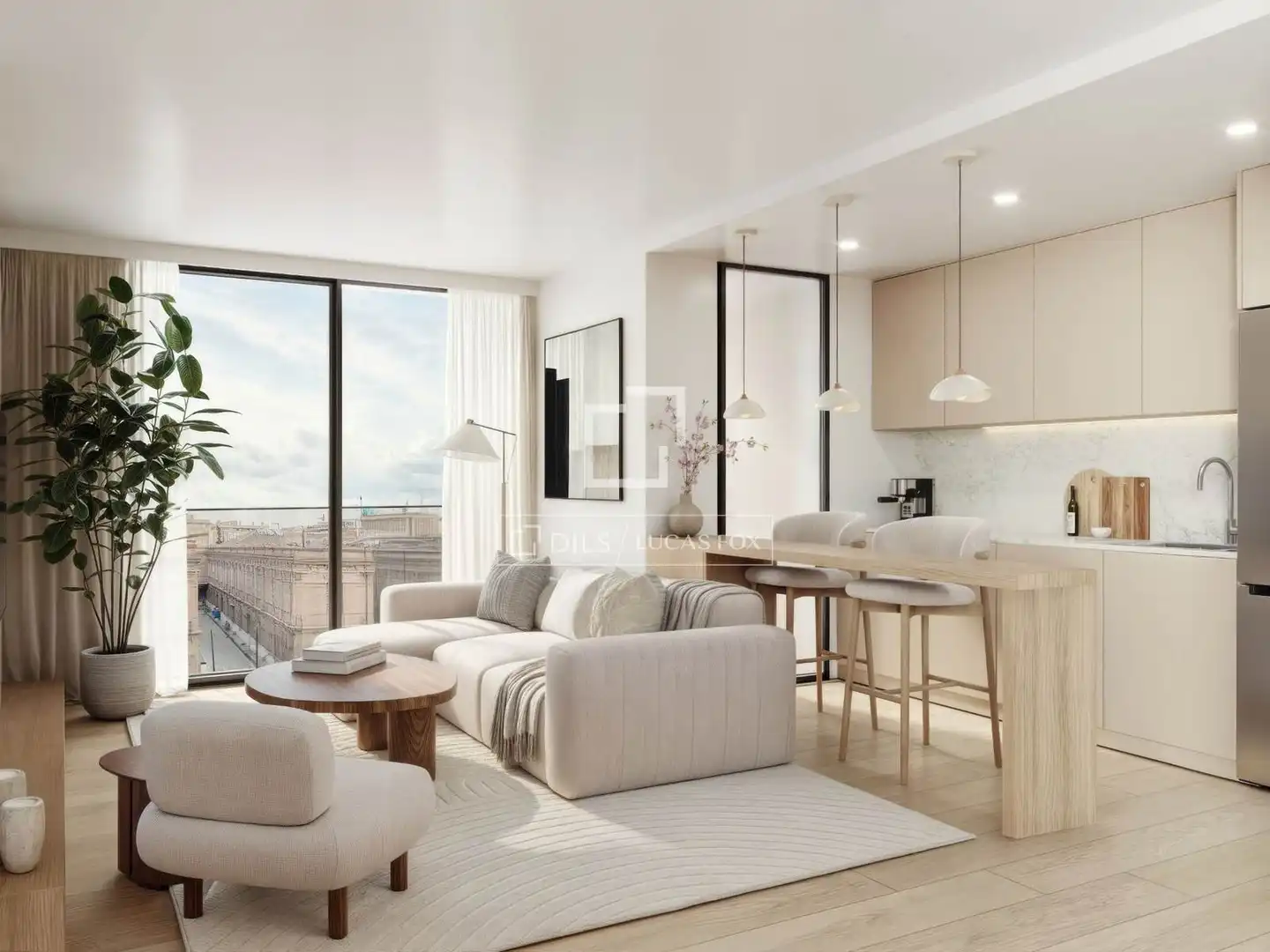 Wohnzimmer von Wohnung zum Verkauf in Madrid mit Klimaanlage, Terrasse und Abstellraum