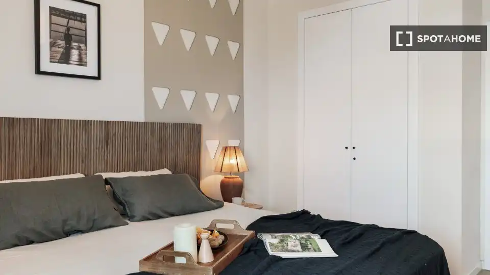 Bedroom of Flat for rent in Barcelona  with Air Conditioner, Heating and Furnished