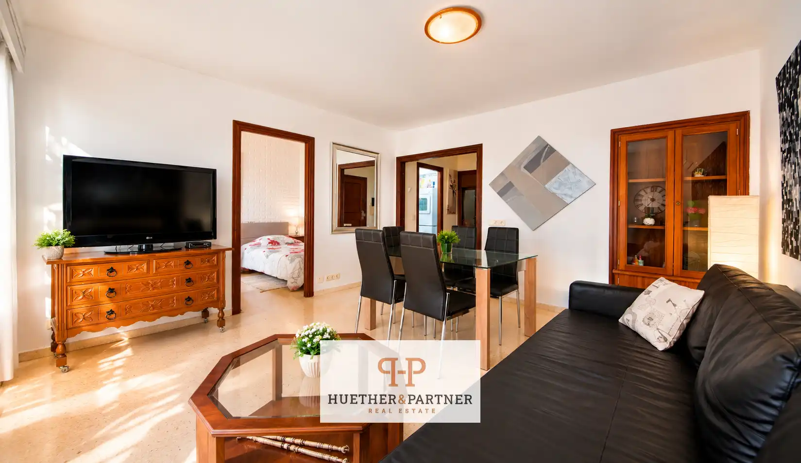 Living room of Flat for sale in Capdepera  with Air Conditioner and Furnished