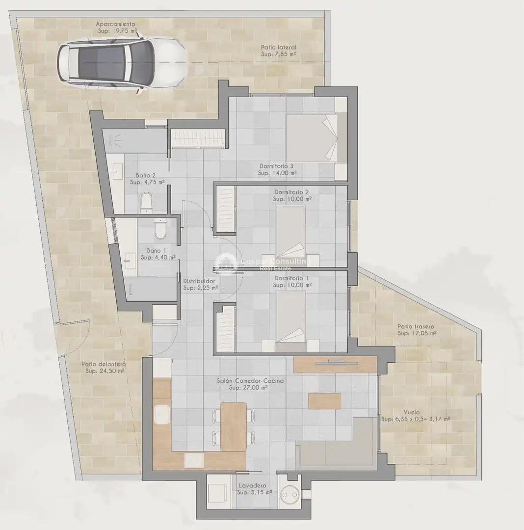 Apartamento en venta en Torre-Pacheco con Aire acondicionado, Calefacción y Jardín privado