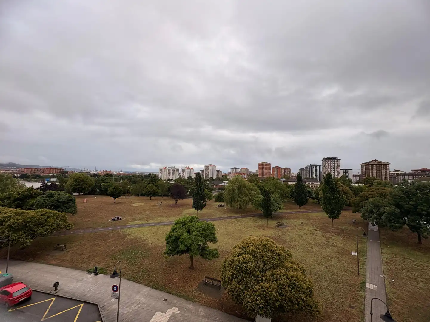 Garden of Flat for sale in Gijón   with Heating, Parquet flooring and Furnished