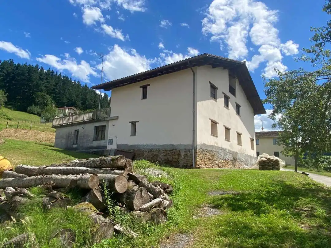 Vista exterior de Casa o chalet en venta en Idiazabal con Calefacción, Terraza y Amueblado
