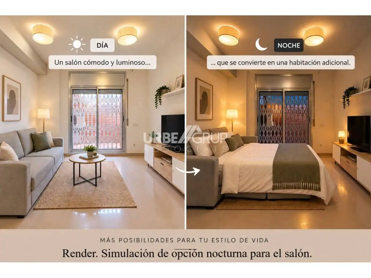 Sala de estar de Piso en venta en Martorell con Aire acondicionado y Terraza