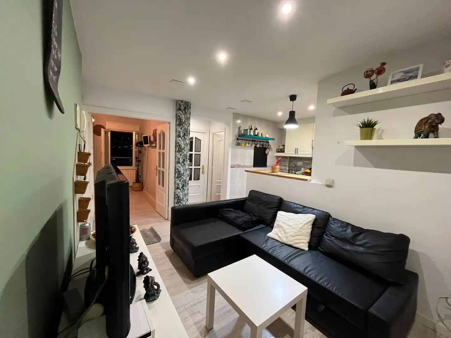 Sala de estar de Piso en venta en Ortuella con Amueblado