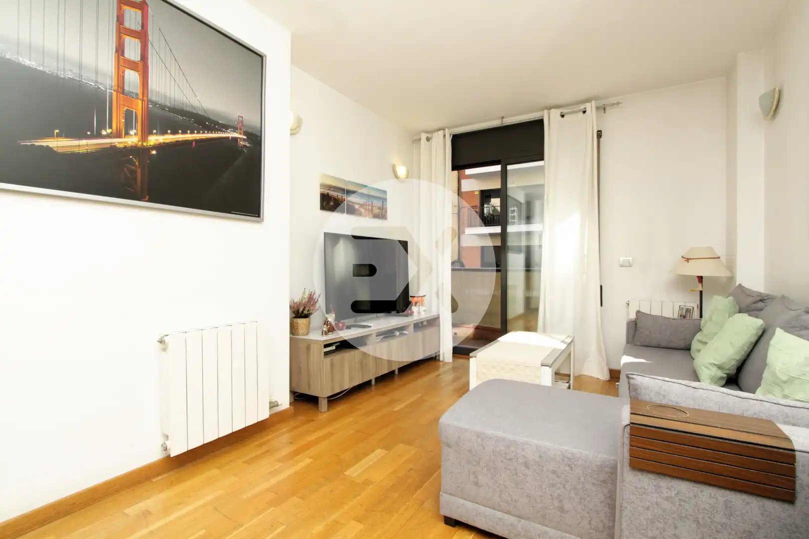Living room of Flat for sale in Castelldefels  with Air Conditioner, Heating and Parquet flooring