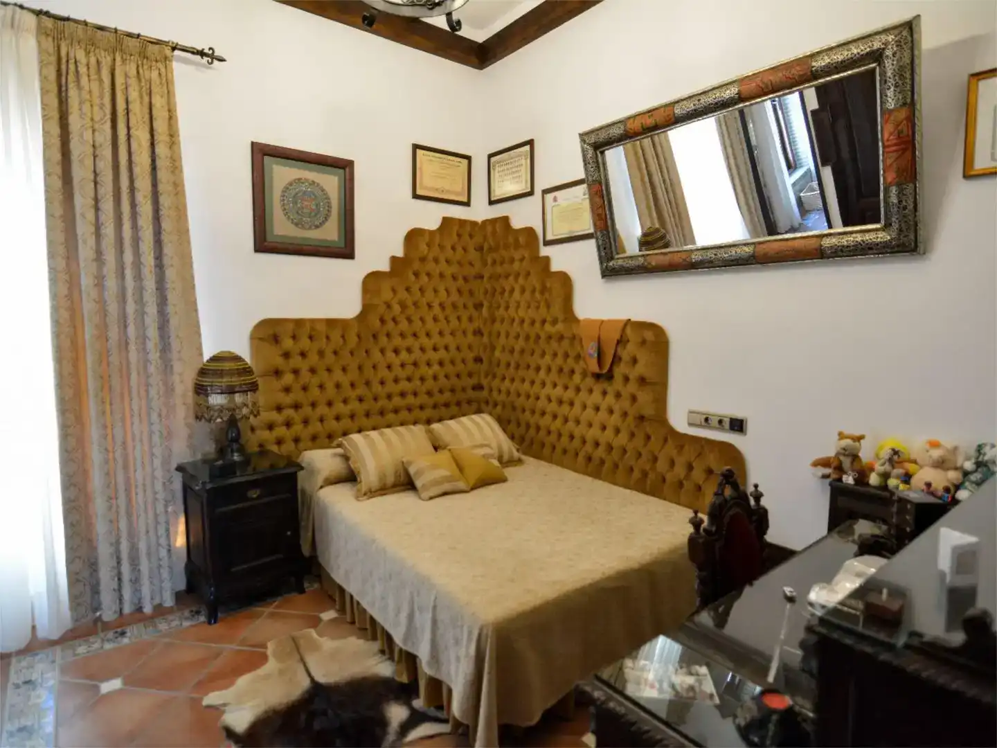 Schlafzimmer von Country house zum Verkauf in Alhaurín El Grande mit Klimaanlage, Schwimmbad und Balkon