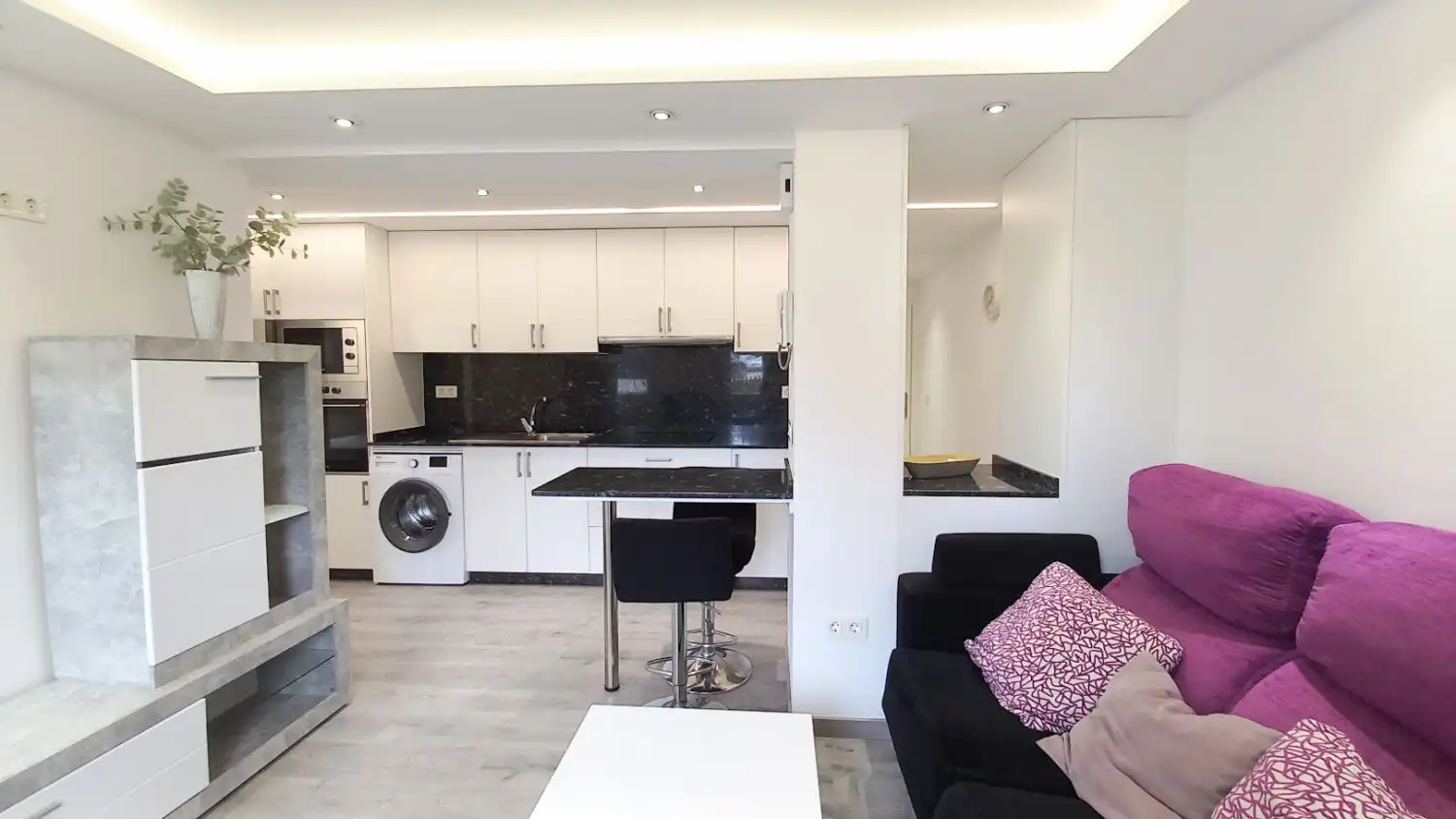 Kitchen of Flat for rent in A Coruña Capital   with Heating and Furnished