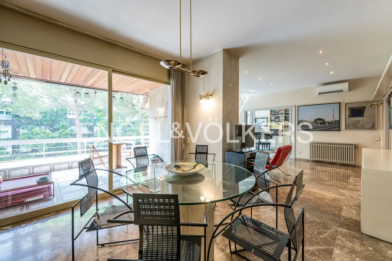 Dining room of Flat for sale in Barcelona  with Air Conditioner, Heating and Private garden