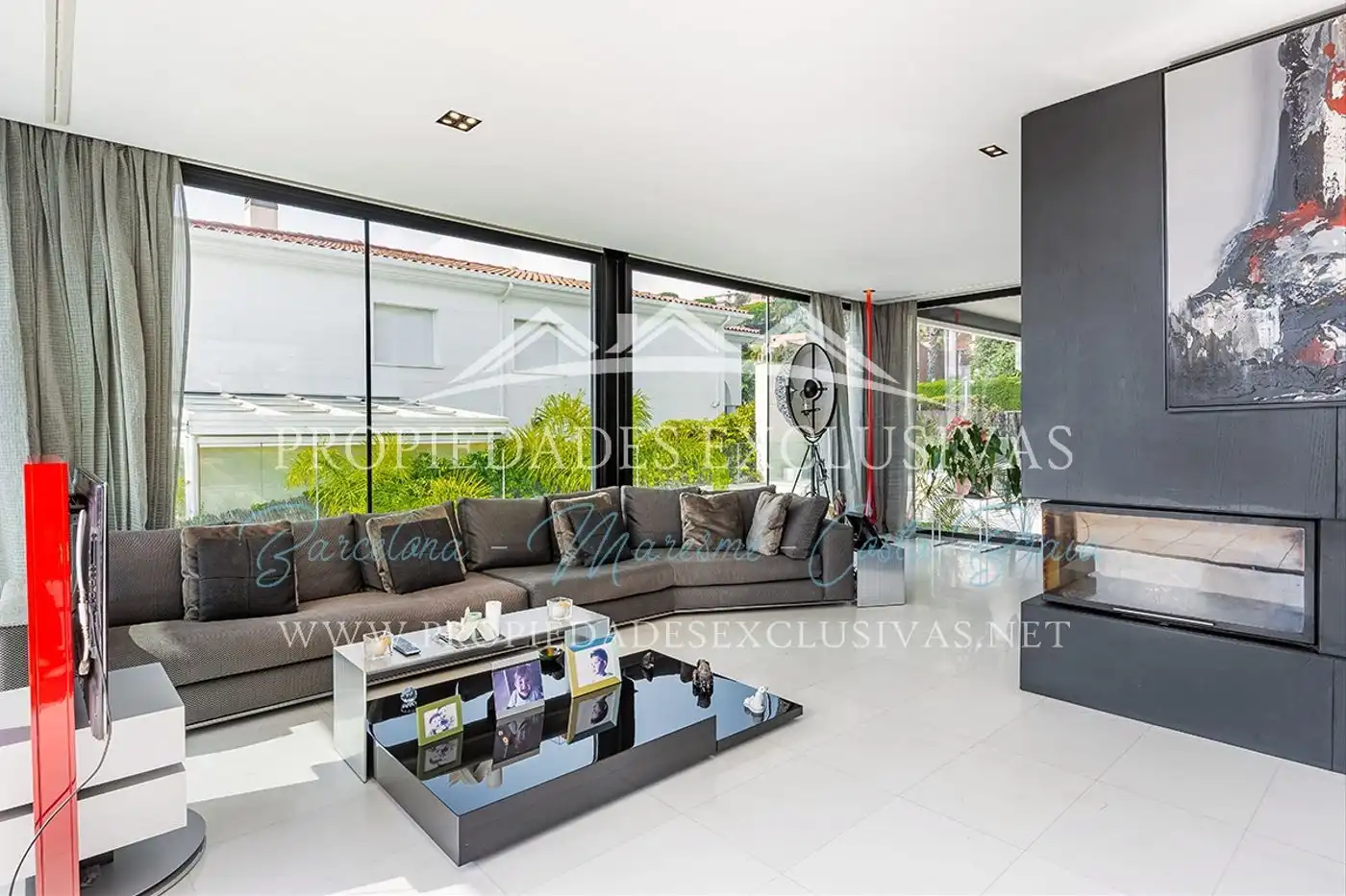 Sala de estar de Casa o chalet en venta en Teià con Aire acondicionado, Calefacción y Terraza