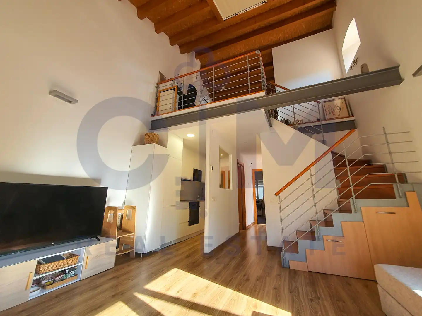Sala de estar de Dúplex en venta en Vallgorguina, Barcelona